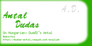 antal dudas business card